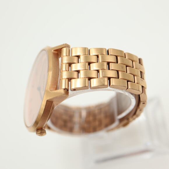 Nixon The Porter Rose Gold Tone 40mm Dress Watch 6" Bracelet with New Battery - Picture 10 of 12